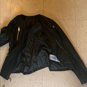 Genuine leather guess jacket